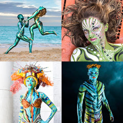 TAG regular palette provides professional-grade colors for precise face painting and body art.