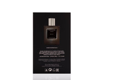 TAHARI Black packaging and bottle on display signaling premium value