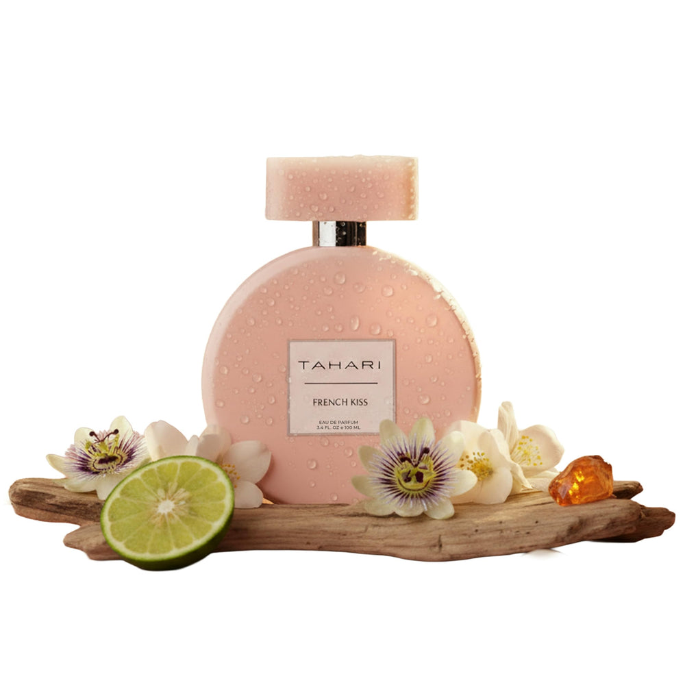TAHARI French Kiss bottle with long-lasting scent ideal for all-day wear.