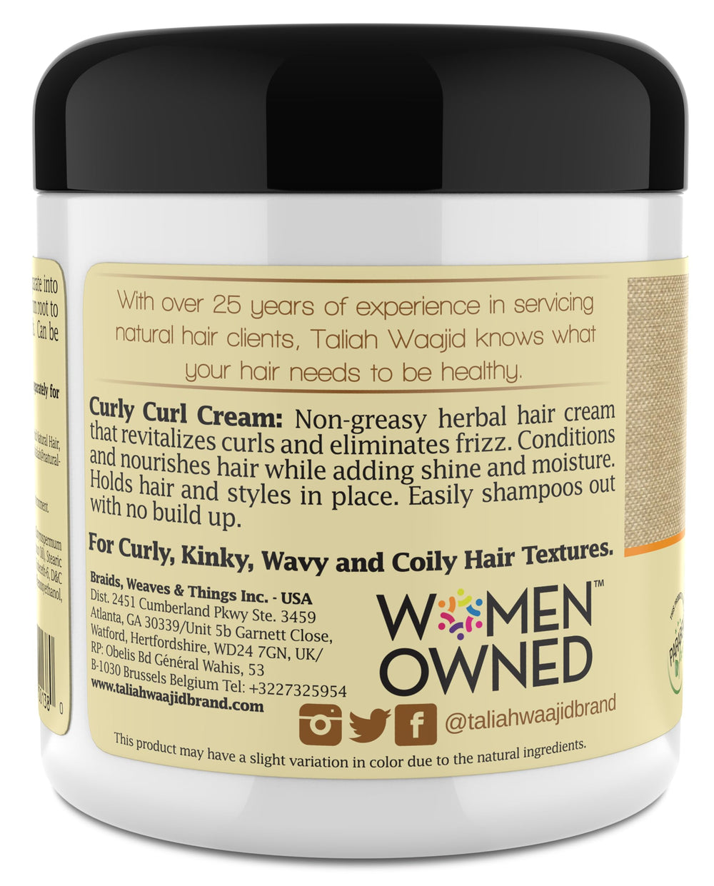 Taliah Waajid model curls define with healthy shine.