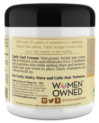 Taliah Waajid model curls define with healthy shine.
