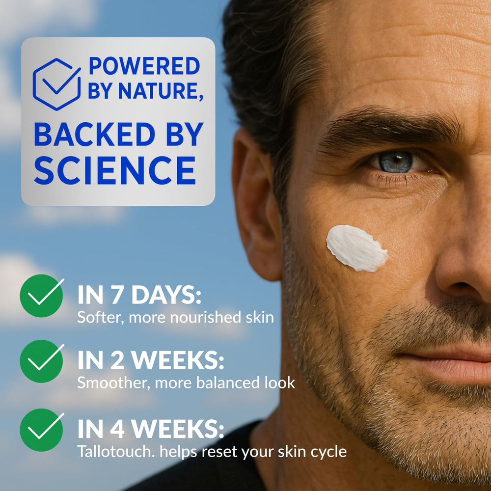 Tallotouch ingredients spotlight with grass-fed tallow and shea butter nourishing skin