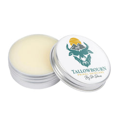 Tallowbourn grass-fed beef tallow balm nourishes face and body with rich hydration.