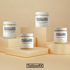 TALLOWRX face and body moisturizer soothing everyday routine.