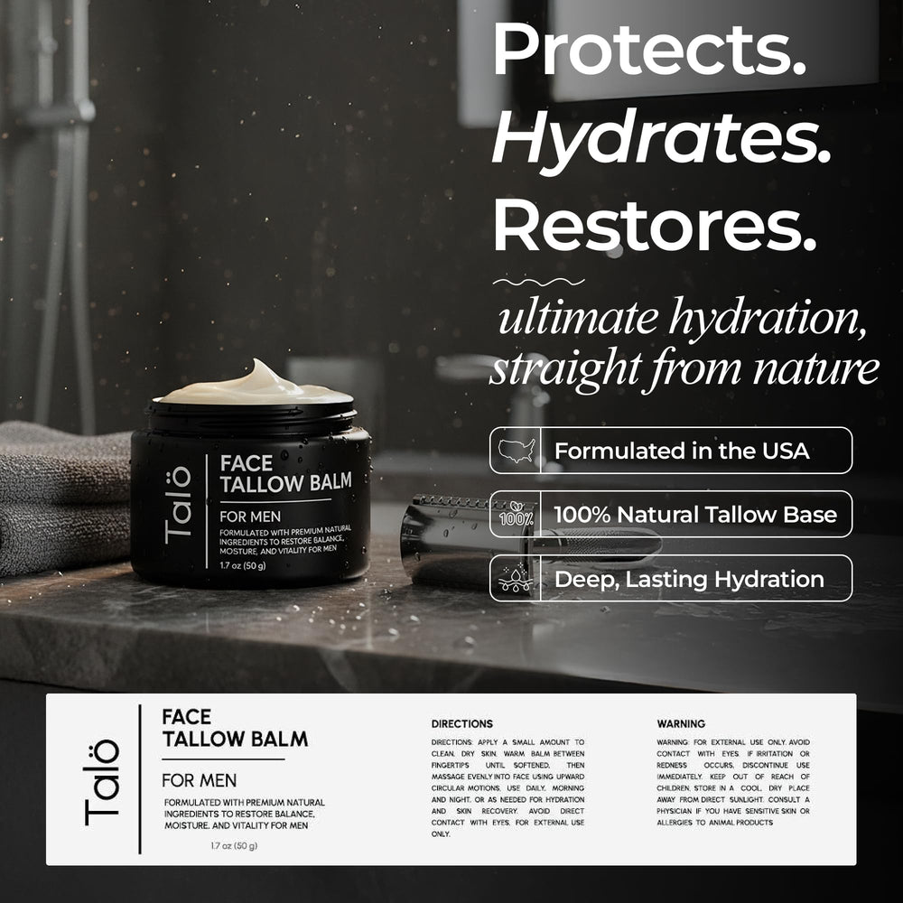 TALÖ application on skin demonstrates soothing, hydrating care