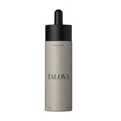 Talova Botanical Elixir bottle: premium facial oil for daily hydration and balance.
