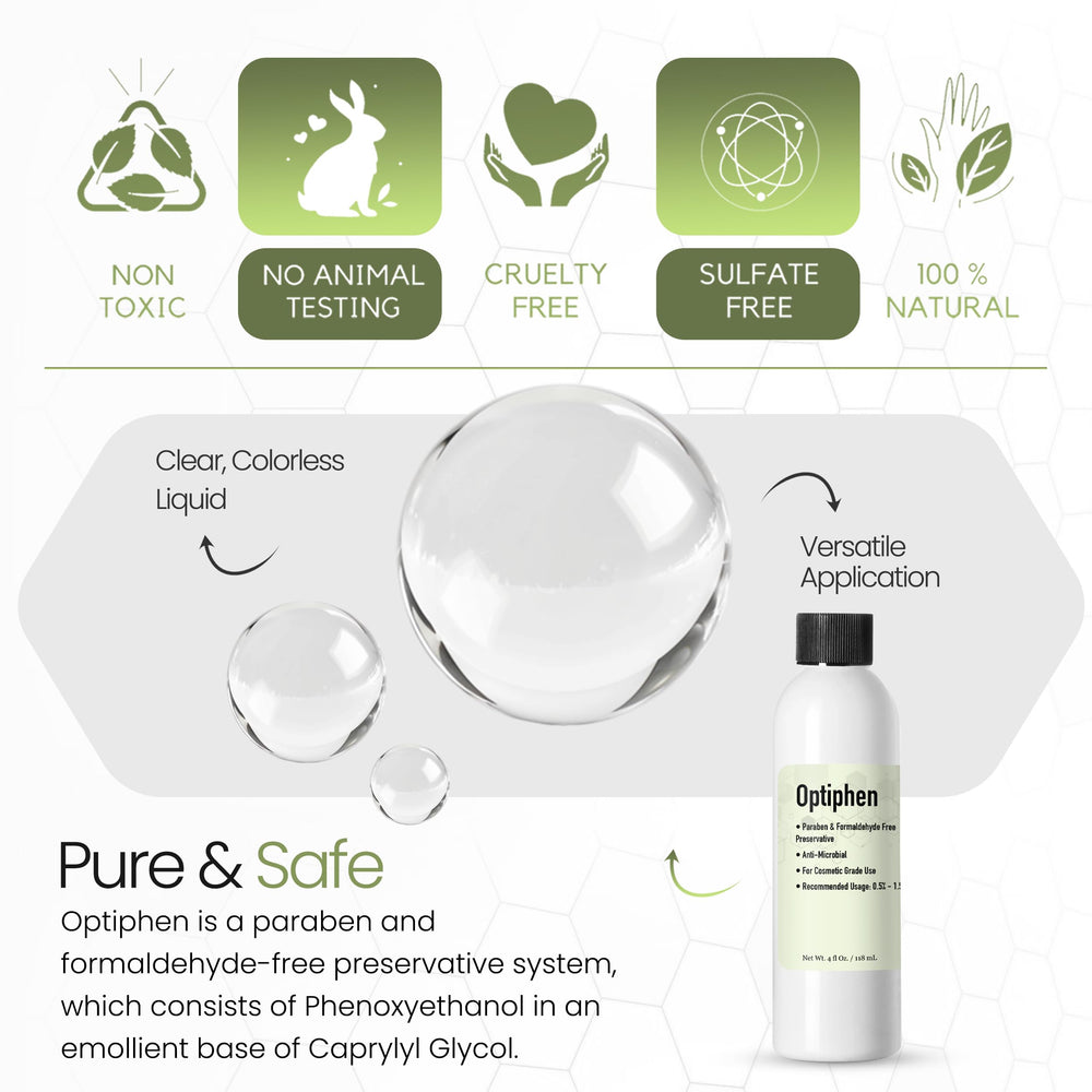 Optiphen liquid ideal for sensitive skin cosmetic formulations
