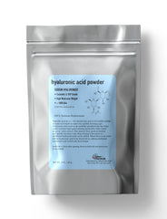 Talsen Chemicals Hyaluronic Acid Powder jar for DIY serums with hydration potential