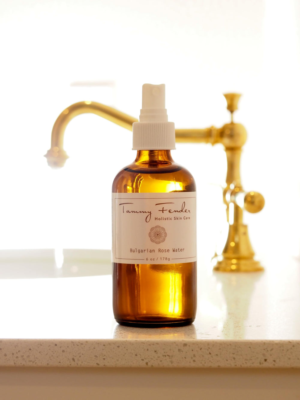 Tammy Fender Bulgarian Rose Water Toner pillow spray for peaceful bedtime ritual.