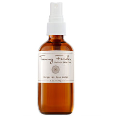 Tammy Fender Bulgarian Rose Water Toner pour bottle refreshing and hydrating.