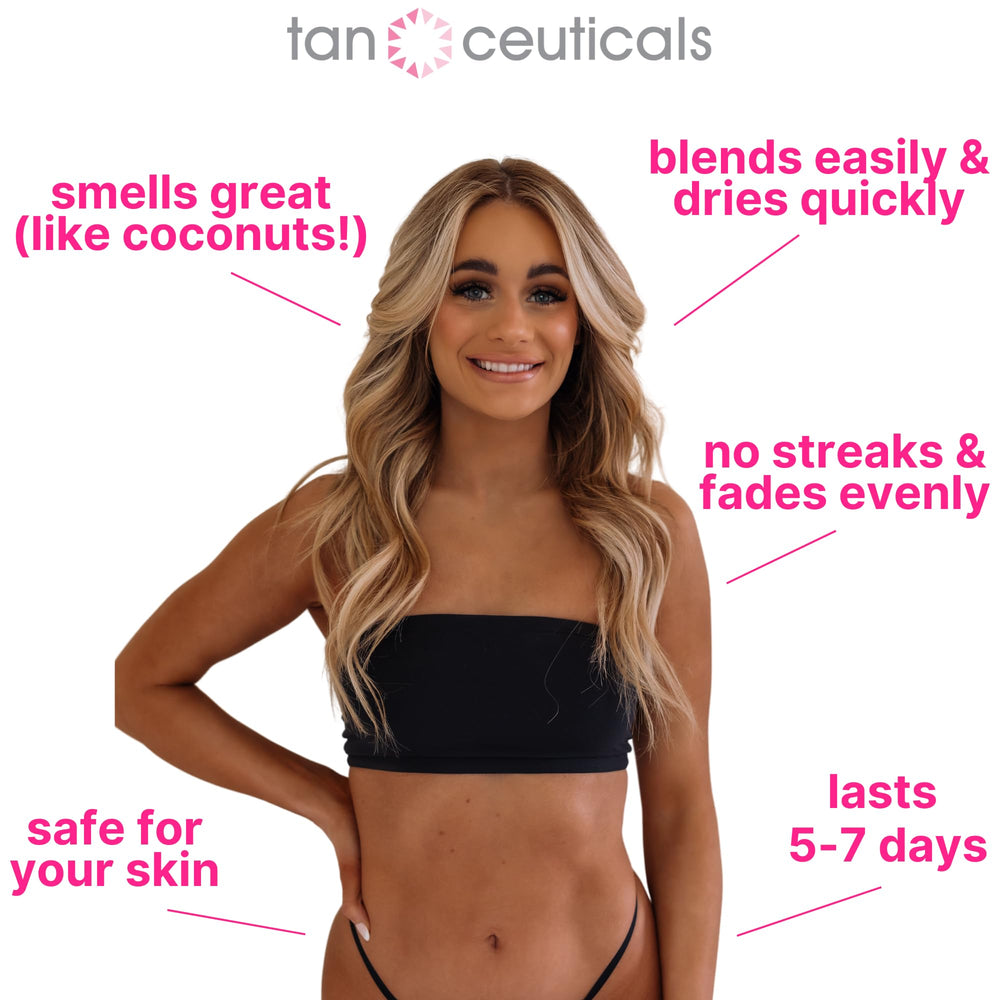 Tanceuticals CC Self Tanning Mousse coconut scent enhances user experience with fresh fragrance.