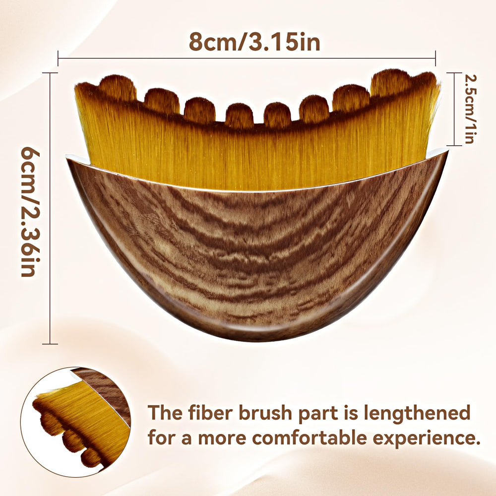 Tankitial Lymphatic Contour Face Brush on jawline showing defined contour support