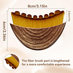 Tankitial Lymphatic Contour Face Brush on jawline showing defined contour support