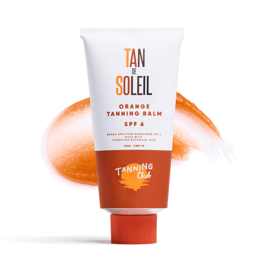 Tanning Club Tan De Soleil Orange Gel bottle ready for use, easy application
