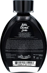 Tanning Paradise Black Coconut Love Lotion application shows tattoo protection and even color during use.