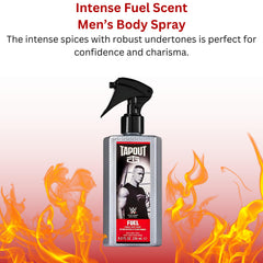 Tapout Control body spray bottle with clean cool scent for gym days.