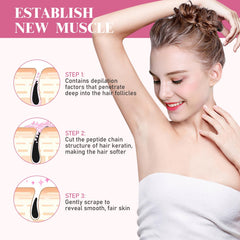 Tardiy Peach Facial Hair Remover Cream leaves skin ultra-smooth after use.