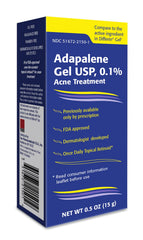 TARO Adapalene gel bottle front for smoother, clearer skin for acne-prone users