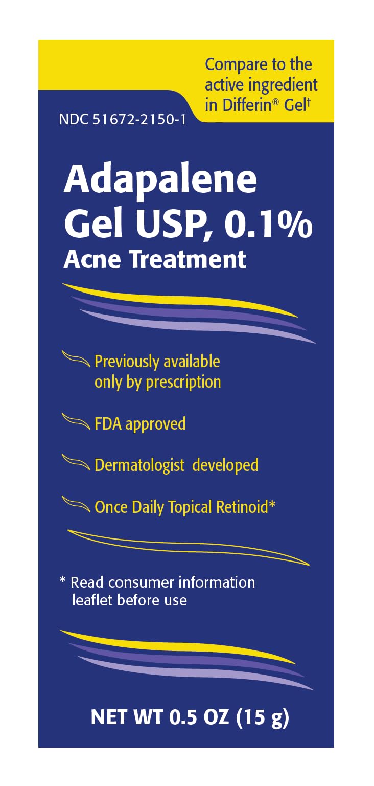 TARO Adapalene gel packaging box highlights paraben-free, dermatologist-trusted acne care