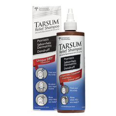 Closeup of scalp feeling soothed after using Tarsum.