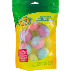 Taste Beauty Crayola bath bombs swirl in colorful patterns for playful baths.