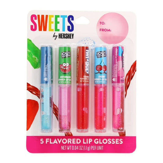 Taste Beauty Sweets by Hershey lip gloss set with colorful tubes for playful smiles