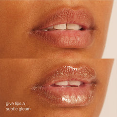 TATCHA Kissu Gold Leaf Lip Mask during application for moisturizing, comfort, and glow.