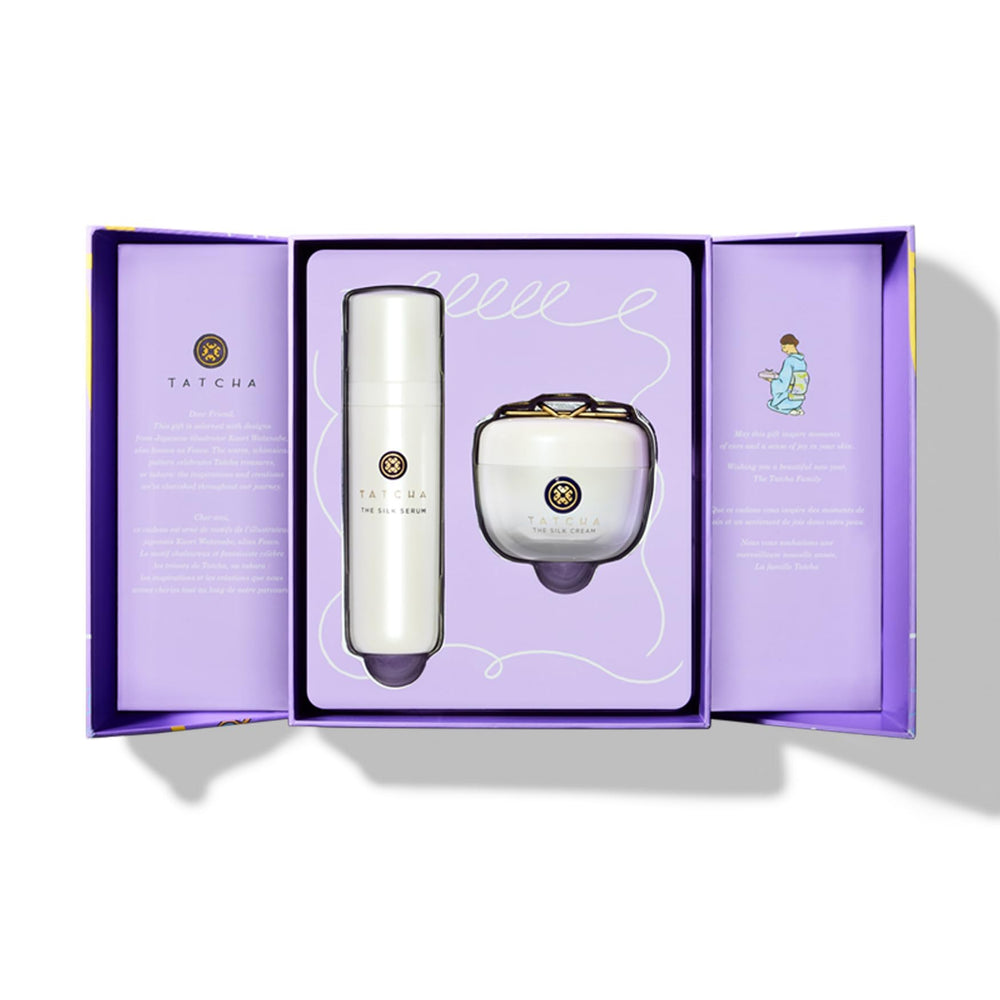 TATCHA Silk Cream jar shown with rich texture for deep moisturization