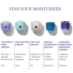 TATCHA Silk Cream radiance close-up hints at soft, smooth skin.