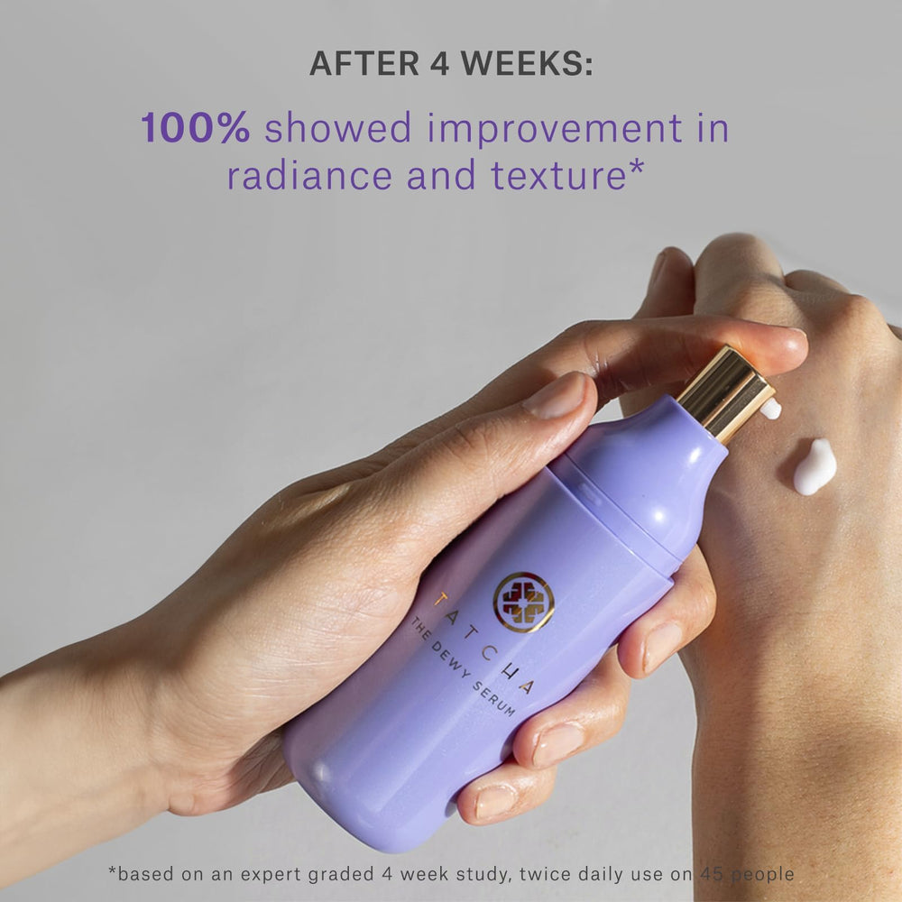 Swirl of The Dewy Serum showcases silky hydration and dewy finish.