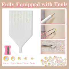 Tatiwoo 20,000-piece rhinestones kit neatly packaged and ready to use.