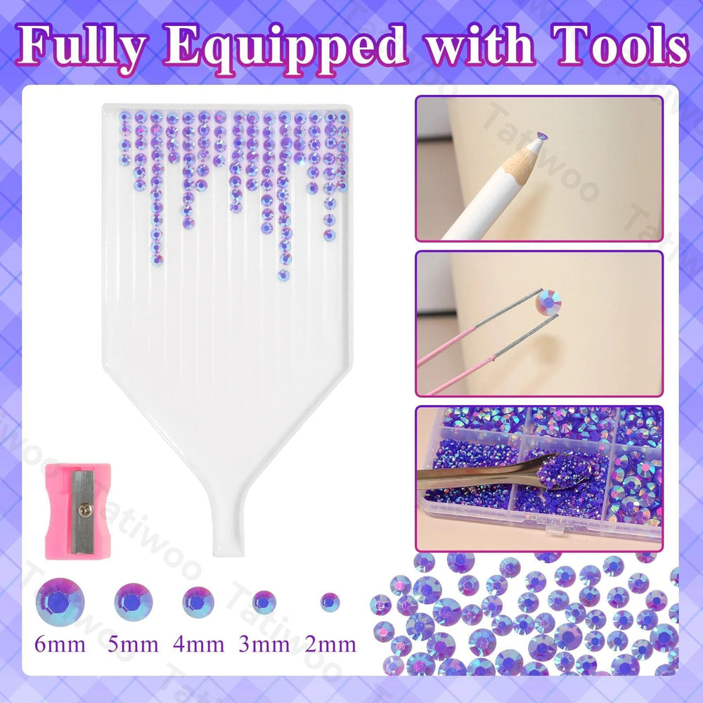 Tatiwoo AB crystal shine adds rainbow sparkle to crafts.