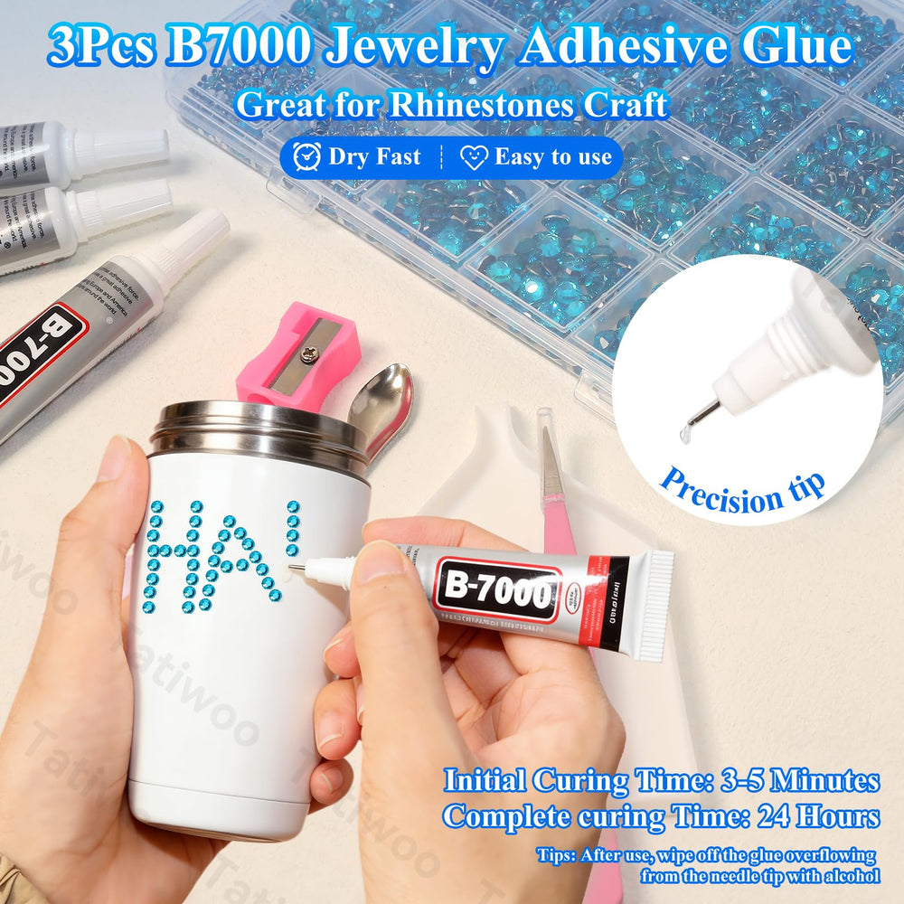 Tatiwoo B-7000 glue provides strong, lasting adhesion.