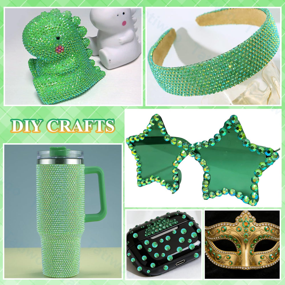 Tatiwoo jelly resin rhinestones ready-to-use packaging for quick crafts