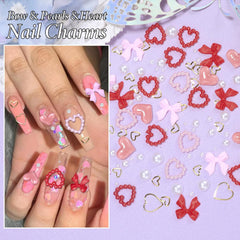 Tatiwoo hollow heart charms create delicate negative-space elegance.