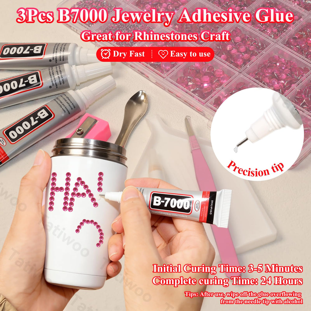 Tatiwoo rhinestones tray keeps gems organized during crafting sessions