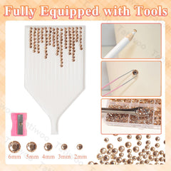 Tatiwoo tumblers and nail art become standout with champagne gems and resin sparkle.