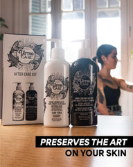 Tattoo Care packaging front highlights cruelty-free, paraben-free formulation.
