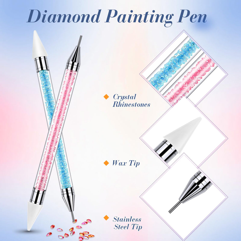 Tatuo wax tip helps pick up rhinestones quickly during nail art sessions.