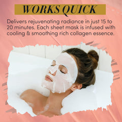 TAUT hydration-focused sheet with squalene and peptides for supple skin