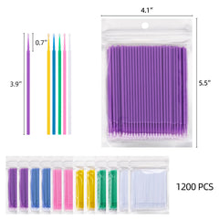 Tbestmax bendable microbrush enables angled precision for delicate eyelash work.