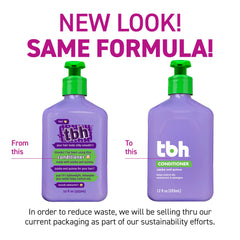 TBH Kids & Teens conditioner bottle for smooth, manageable hair.