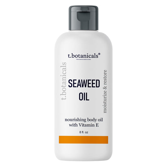 t.botanicals Seaweed Body Oil bottle showing fast-absorbing hydration