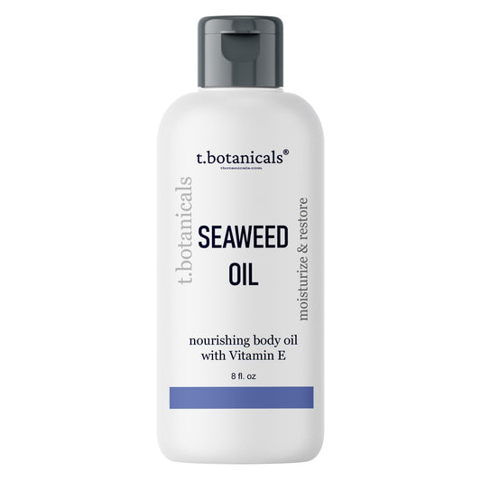 t.botanicals Seaweed Body Oil bottle for fast absorption and moisturized skin