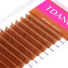 TDANCE brown mega-volume lashes 12-row tray deliver dramatic fullness