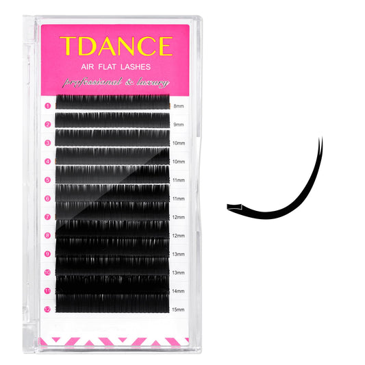 TDANCE Flat Lashes Ellipse close-up shows ultra-light weight for comfortable wear