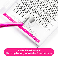 TDANCE Spikes lash extensions closeup demonstrates doll-like volume with magnetic roots for easy graft.
