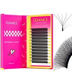 TDANCE YY Lash extensions premade fans packaging for efficient lash artistry