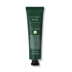 Tea Collective Clarify Hand Cream bottle with matcha scent for daily moisturization