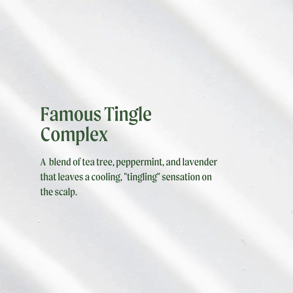 Closeup of Tea Tree Special Conditioner label highlighting size and scent